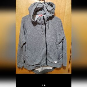 Ladies  Nike zip up hoodie relaxed waist